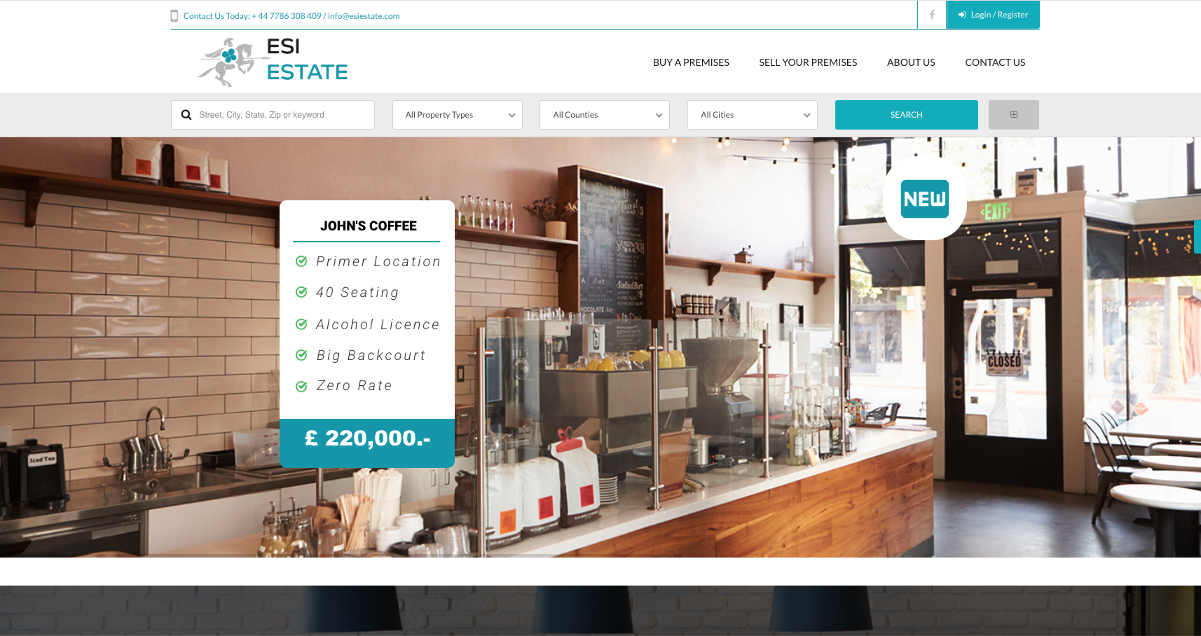 ESI Estate web design cover